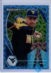 2021 Panini Prizm Draft Picks Prizm Blue Velocity Jackson Wolf #PDP129